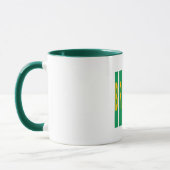 Combo mug blanc vert DESIGN  BRAZIL (Gauche)