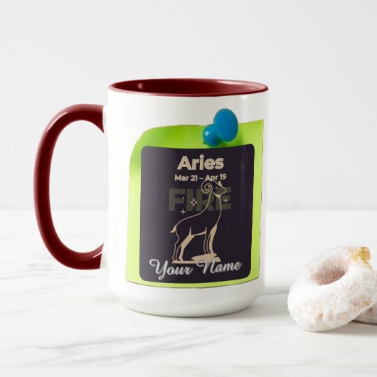 Combo Mug M01 #PinnedMyZodiac ! Aries (Avec donut)