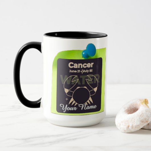 Combo Mug M04 #PinnedMyZodiac ! Cancer (Avec donut)
