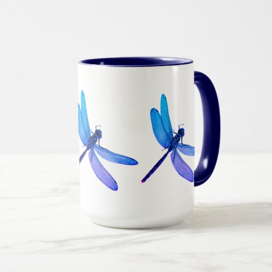 Combo Mug Mug Purple & Blue Dragonfly (Devant droit)