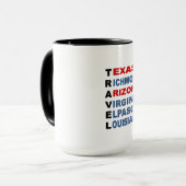 Combo Mug noire TRAVEL USA (Devant gauche)