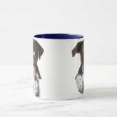 Combo tasse de café, photo de chien personnalisée (Centre)