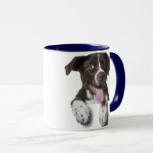 Combo tasse de café, photo de chien personnalisée (Devant droit)