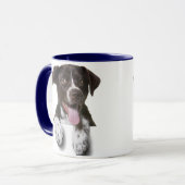 Combo tasse de café, photo de chien personnalisée (Devant gauche)