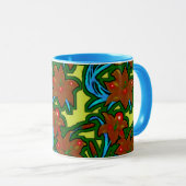 combo, tasse de design numérique 3D, parfait (Devant droit)