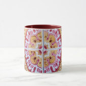 Combo, tasse de style Vintage -2 (Centre)