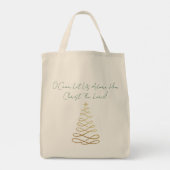 Come And Behold Him | Christmas Tote Bag (Achterkant)