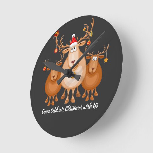 Come Celebrate Christmas with Us by premora Ronde Klok (Hoek)