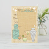 Come for Cocktails - Invitation de la fête - Perso (Debout devant)