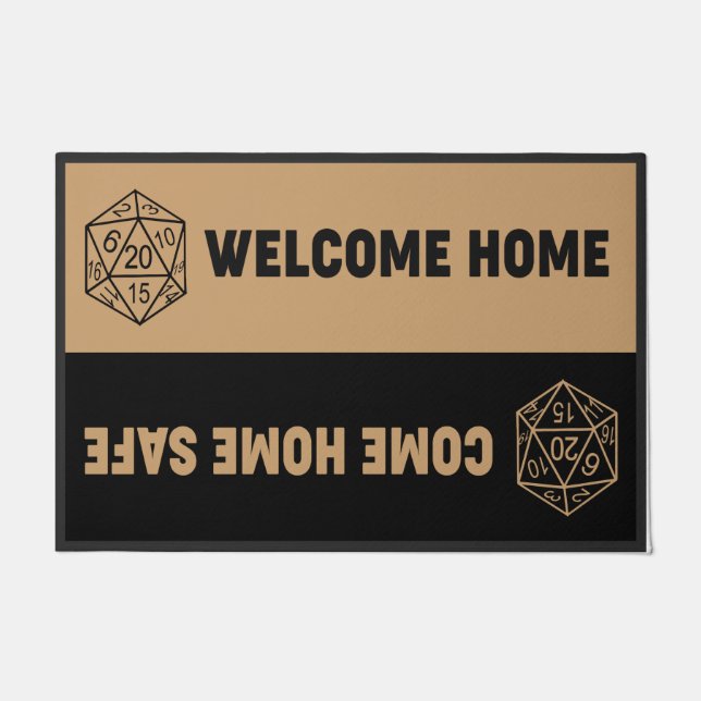  Come Home Safe And Welcome Home Doormat Deurmat (Voorkant)