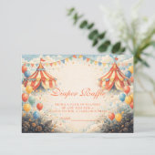 Come One Come All Diapper Raffle Informatiekaartje (Staand voorkant)