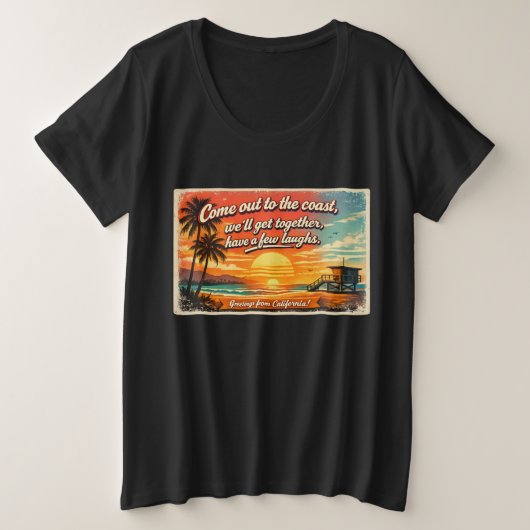 Come Out to the Coast Women's Dark (Design devant)