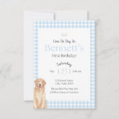 Come Sit Stay Birthday Invitation (Devant)