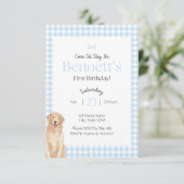 Come Sit Stay Birthday Invitation (Debout devant)