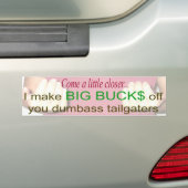 comecloser bumpersticker (Op auto)