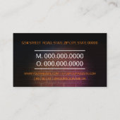 Comediaan opstaan visitekaartje (Achterkant)