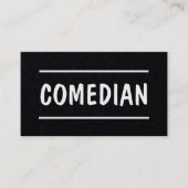 Comedian Stand Up Custom QR Visitekaartje (Voorkant)