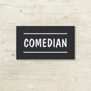 Comedian Stand Up Custom QR Visitekaartje
