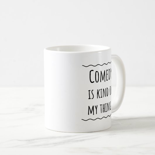 Comédie comique Gift Coffee Mug (Devant droit)