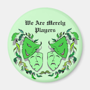 COMÉDIE ET TRAGÉDIE DRAMA MASQUES THÉÂTRE Magnet