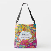 Comédie Pop Art Discours Bridesmaid Crossbody Sac (Dos)