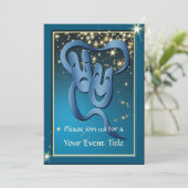 Comédie Tragédie Blue Theatre Masque Invitation pe (Debout devant)