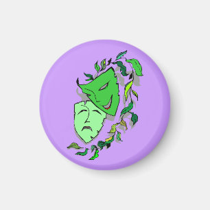 COMÉDIE & TRAGÉDIE DRAMA MASKS-THÉÂTRE ARTS MAGNET