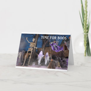 COMEDISCH SKELET VOOR DIT HALLOWEEN KAART