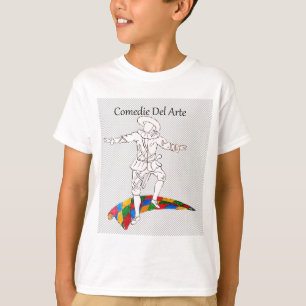 comedy del arte harlequin t-shirt