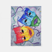 Comedy en tragedie fleece deken (Voorkant)