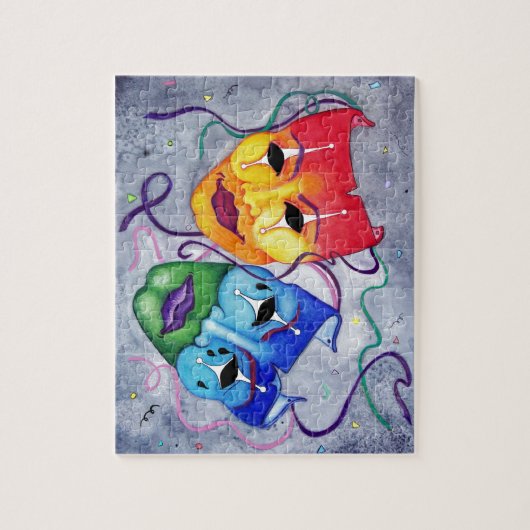 Comedy en tragedie legpuzzel (Verticaal)