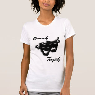 Comedy en tragedie maskers theater t-shirt