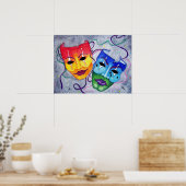 Comedy en tragedie poster (Keuken)