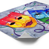 Comedy en tragedie poster (Hoek)