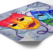 Comedy en tragedie poster (Hoek)