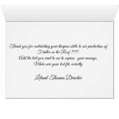 Comedy en tragedie theater bedankt (Binenzijde Horizontaal (Onderkant))