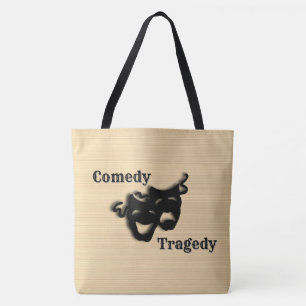 Comedy en tragedie theater draagtas