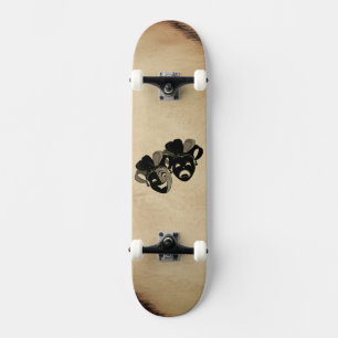 Comedy en tragedie theater maskers jester skateboard