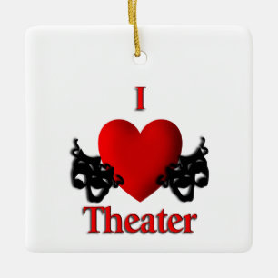 Comedy en tragedie theater maskers Ornament