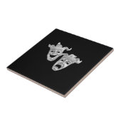 Comedy en tragedie theater tegeltje (Zijkant)