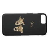 Comedy en tragedie uniek theatermonogram Case-Mate iPhone case (Achterkant (Horizontaal))