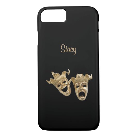 Comedy en tragedie uniek theatermonogram Case-Mate iPhone case (Achterkant)