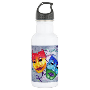 Comedy en tragedie waterfles