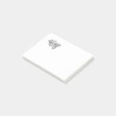 Comedy en tragedie, zilver theater post-it® notes (Schuin)