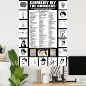 Comedy Numbers List - POSTER (Thuiskantoor)