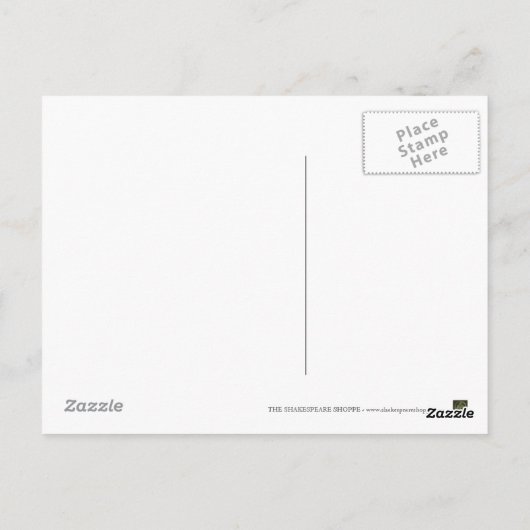 Comedy of Errors Feast Quote (Gold Version) Briefkaart (Achterkant)