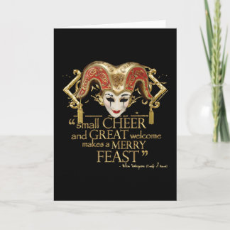 Comedy of Errors Feast Quote (Gold Version) Kaart