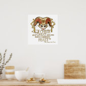 Comedy of Errors Feast Quote (Gold Version) Poster (Keuken)