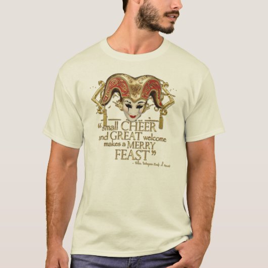 Comedy of Errors Feast Quote (Gold Version) T-shirt (Voorkant)