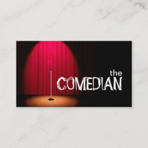 Comedy-theater voor Comedians Entertainment Perfor Visitekaartje